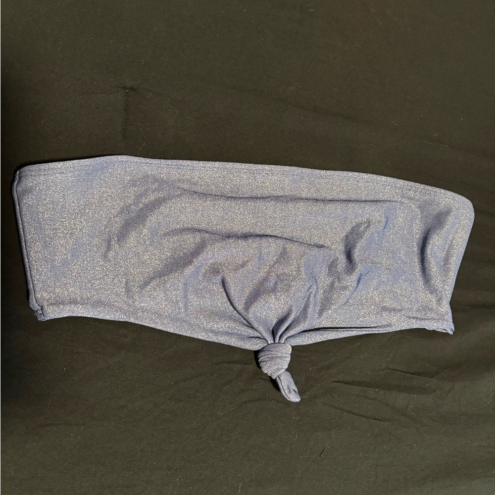 PacSun Metallic Blue Swim Top